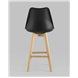 Комплект из четырех стульев|Stool Group|Барный FRANKFURT черный сиденье экокожа ножки из массива бука Комплект из четырех стульев|Stool Group|Барный FRANKFURT черный сиденье экокожа ножки из массива бука