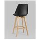 Комплект из четырех стульев|Stool Group|Барный FRANKFURT черный сиденье экокожа ножки из массива бука Комплект из четырех стульев|Stool Group|Барный FRANKFURT черный сиденье экокожа ножки из массива бука