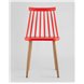 Комплект из четырех стульев|Stool Group|Морган красный, ножки металлические с принтом под дерево Комплект из четырех стульев|Stool Group|Морган красный, ножки металлические с принтом под дерево