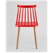 Комплект из четырех стульев|Stool Group|Морган красный, ножки металлические с принтом под дерево Комплект из четырех стульев|Stool Group|Морган красный, ножки металлические с принтом под дерево