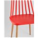Комплект из четырех стульев|Stool Group|Морган красный, ножки металлические с принтом под дерево Комплект из четырех стульев|Stool Group|Морган красный, ножки металлические с принтом под дерево