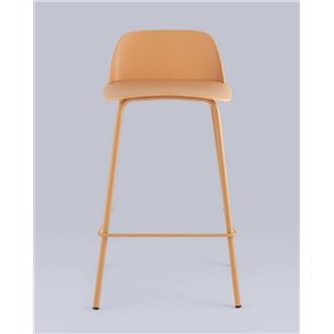 Комплект из четырех стульев|Stool Group|Mist пластиковое сиденье, желтый, ножки металл