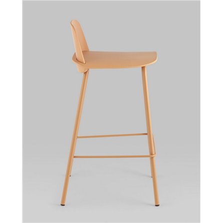 Комплект из четырех стульев|Stool Group|Mist пластиковое сиденье, желтый, ножки металл