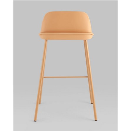 Комплект из четырех стульев|Stool Group|Mist пластиковое сиденье, желтый, ножки металл