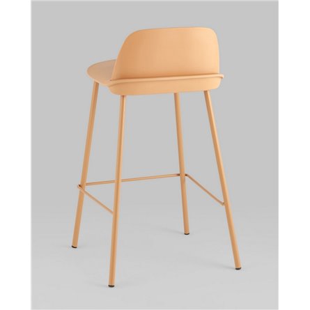 Комплект из четырех стульев|Stool Group|Mist пластиковое сиденье, желтый, ножки металл