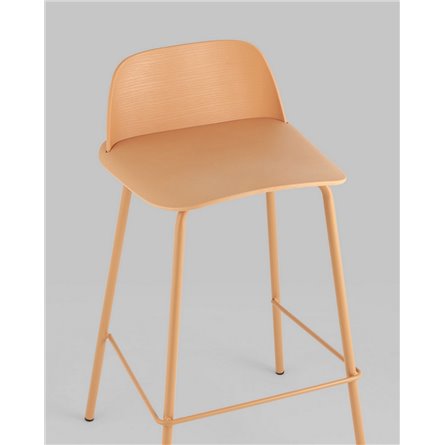 Комплект из четырех стульев|Stool Group|Mist пластиковое сиденье, желтый, ножки металл