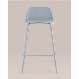 Комплект из четырех стульев|Stool Group|Mist пластиковое сиденье, серо-голубой, ножки металл