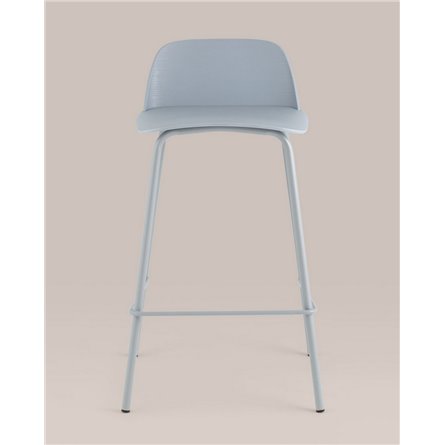 Комплект из четырех стульев|Stool Group|Mist пластиковое сиденье, серо-голубой, ножки металл
