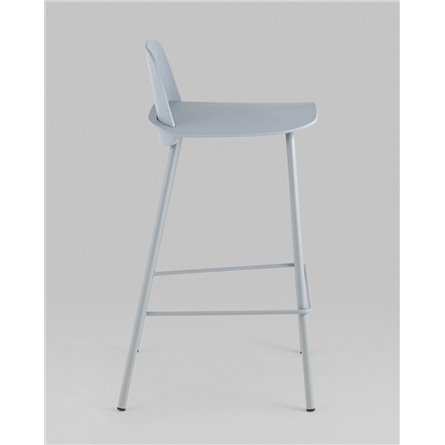 Комплект из четырех стульев|Stool Group|Mist пластиковое сиденье, серо-голубой, ножки металл