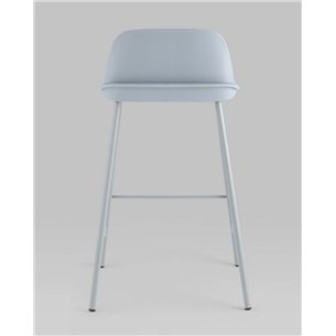 Комплект из четырех стульев|Stool Group|Mist пластиковое сиденье, серо-голубой, ножки металл