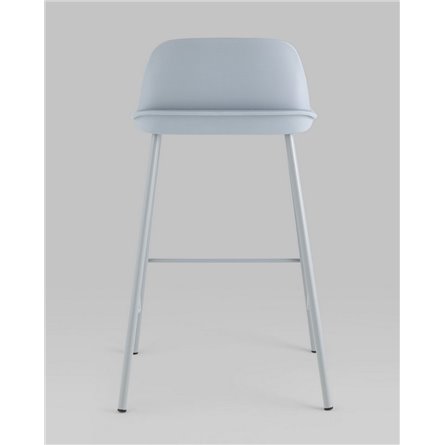 Комплект из четырех стульев|Stool Group|Mist пластиковое сиденье, серо-голубой, ножки металл