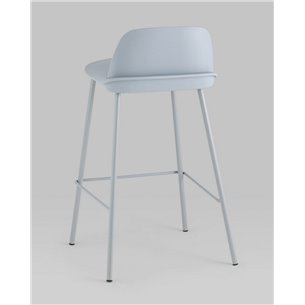 Комплект из четырех стульев|Stool Group|Mist пластиковое сиденье, серо-голубой, ножки металл
