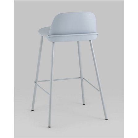 Комплект из четырех стульев|Stool Group|Mist пластиковое сиденье, серо-голубой, ножки металл