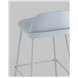 Комплект из четырех стульев|Stool Group|Mist пластиковое сиденье, серо-голубой, ножки металл Комплект из четырех стульев|Stool Group|Mist пластиковое сиденье, серо-голубой, ножки металл