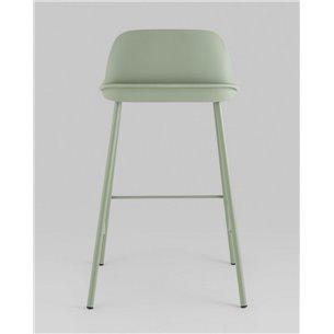 Комплект из четырех стульев|Stool Group|Mist пластиковое сиденье, серо-зеленый, ножки металл