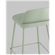 Комплект из четырех стульев|Stool Group|Mist пластиковое сиденье, серо-зеленый, ножки металл Комплект из четырех стульев|Stool Group|Mist пластиковое сиденье, серо-зеленый, ножки металл