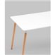 Стол обеденный|Stool Group|OSLO 120*80 белый на дер. ножках Стол обеденный|Stool Group|OSLO 120*80 белый на дер. ножках