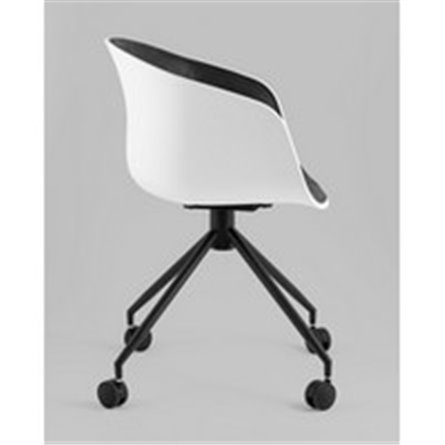 Компьютерное кресло|Stool Group|LIBRA пластик белый экокожа черная
