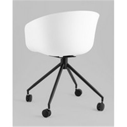Компьютерное кресло|Stool Group|LIBRA пластик белый экокожа черная