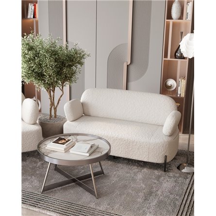 Журнальный стол|Stool Group|Гера 80х80 см сталь тёмный хром