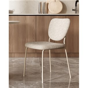 Стул обеденный|Stool Group|Gigi букле серо-бежевый кремовые ножки
