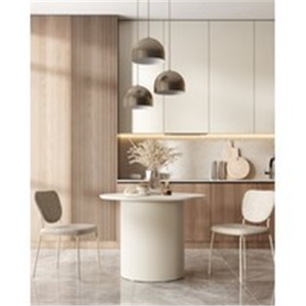 Стул обеденный|Stool Group|Gigi букле серо-бежевый кремовые ножки