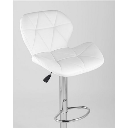 Стул|Stool Group|Бон белый обивка экокожа на хромированной ножке