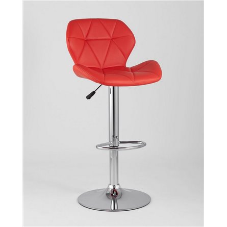 стул|Stool Group|Бон красный обивка экокожа на хромированной ножке