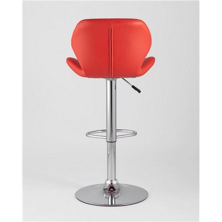 стул|Stool Group|Бон красный обивка экокожа на хромированной ножке