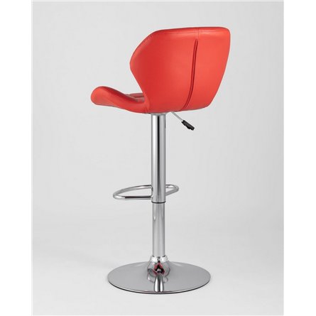 стул|Stool Group|Бон красный обивка экокожа на хромированной ножке