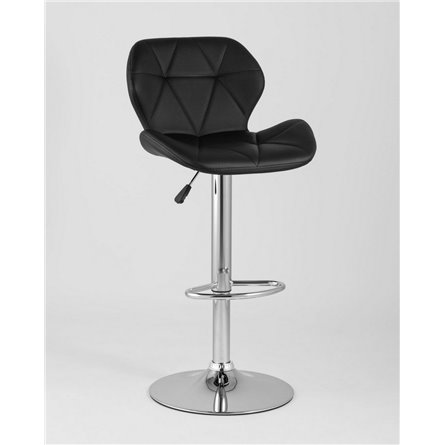 Стул|Stool Group|Бон черный обивка экокожа на хромированной ножке