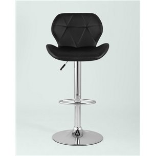 Стул|Stool Group|Бон черный обивка экокожа на хромированной ножке