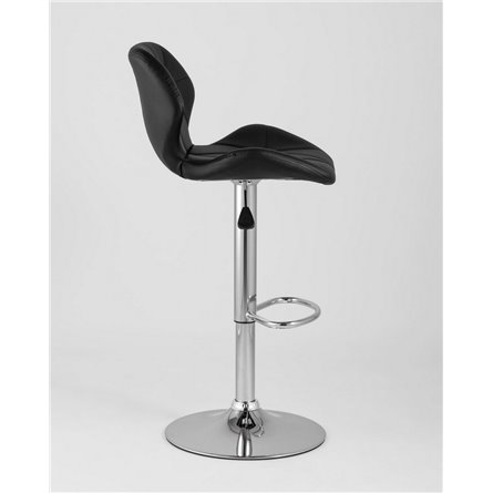 Стул|Stool Group|Бон черный обивка экокожа на хромированной ножке