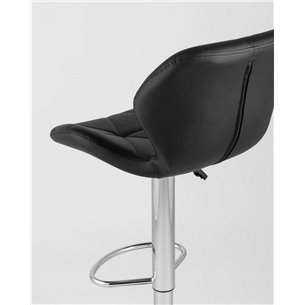 Стул|Stool Group|Бон черный обивка экокожа на хромированной ножке