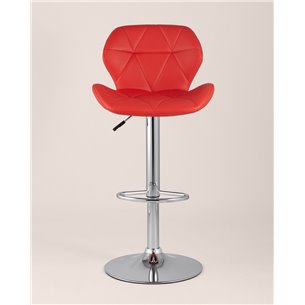Комплект из двух стульев|Stool Group|Бон красный NP обивка экокожа на хромированной ножке 2 шт