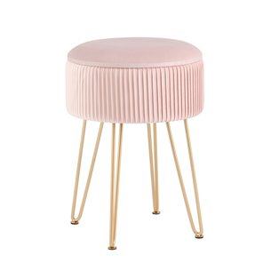 Пуф Астор светло-розовый