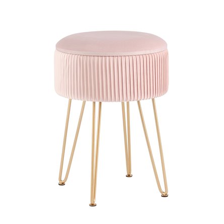 Пуф Астор светло-розовый