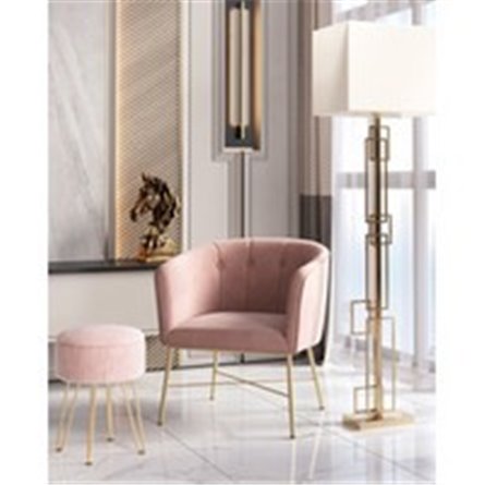 Пуф|Stool Group|Астор светло-розовый