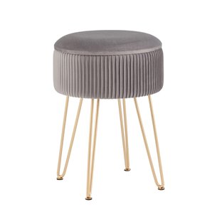 Пуф Астор серый