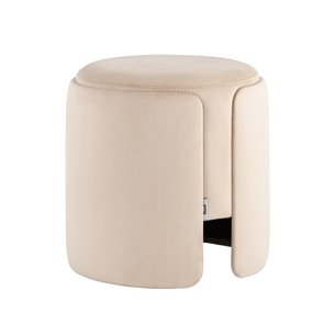 Пуф Taks велюр молочный