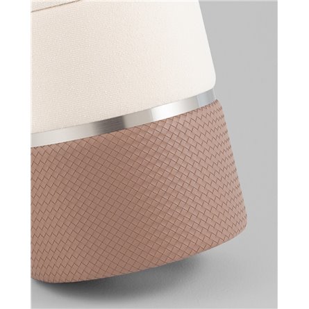 Пуф|Stool Group|Кэрри с ящиком светло-коричневый шенилл с экокожей