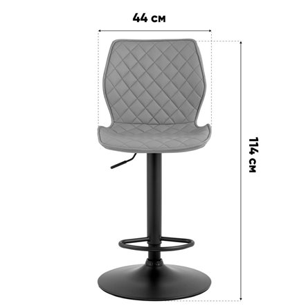 Стул барный|Stool Group|Dome, экокожа, коричневый