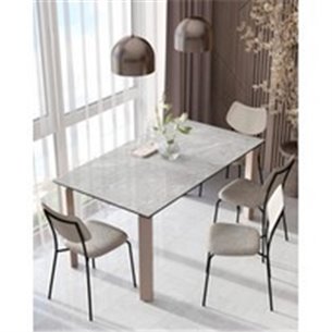 Обеденный стол|Stool Group|Varden раскладной 160-220х90 см керамика серый