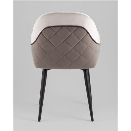 Стул|Stool Group|Новел велюр светло-серый с темно-серой спинкой