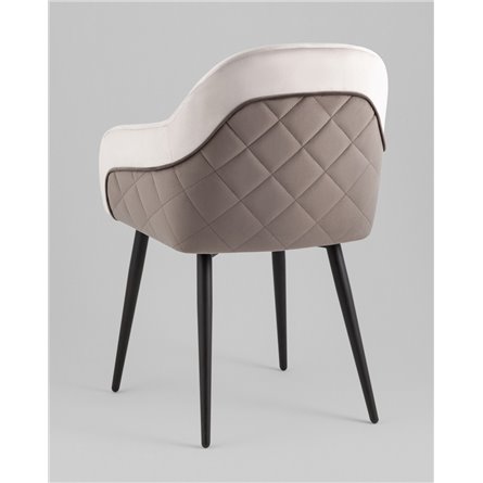 Стул|Stool Group|Новел велюр светло-серый с темно-серой спинкой