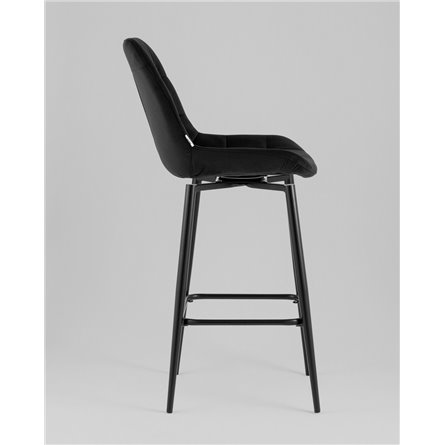 Стул барный|Stool Group|Флекс с поворотным механизмом велюр черный
