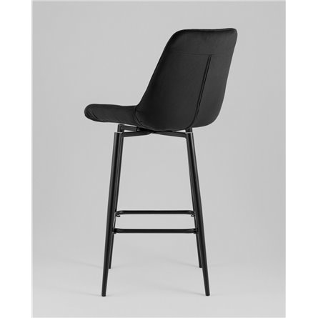Стул барный|Stool Group|Флекс с поворотным механизмом велюр черный