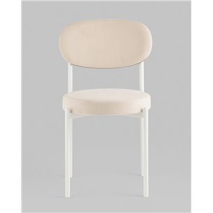 Стул|Stool Group|Бриф SN велюр молочный каркас белый муар