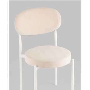 Стул|Stool Group|Бриф SN велюр молочный каркас белый муар
