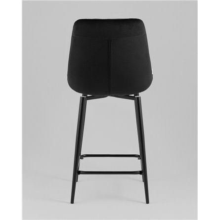Стул полубарный|Stool Group|Флекс с поворотным механизмом велюр черный
